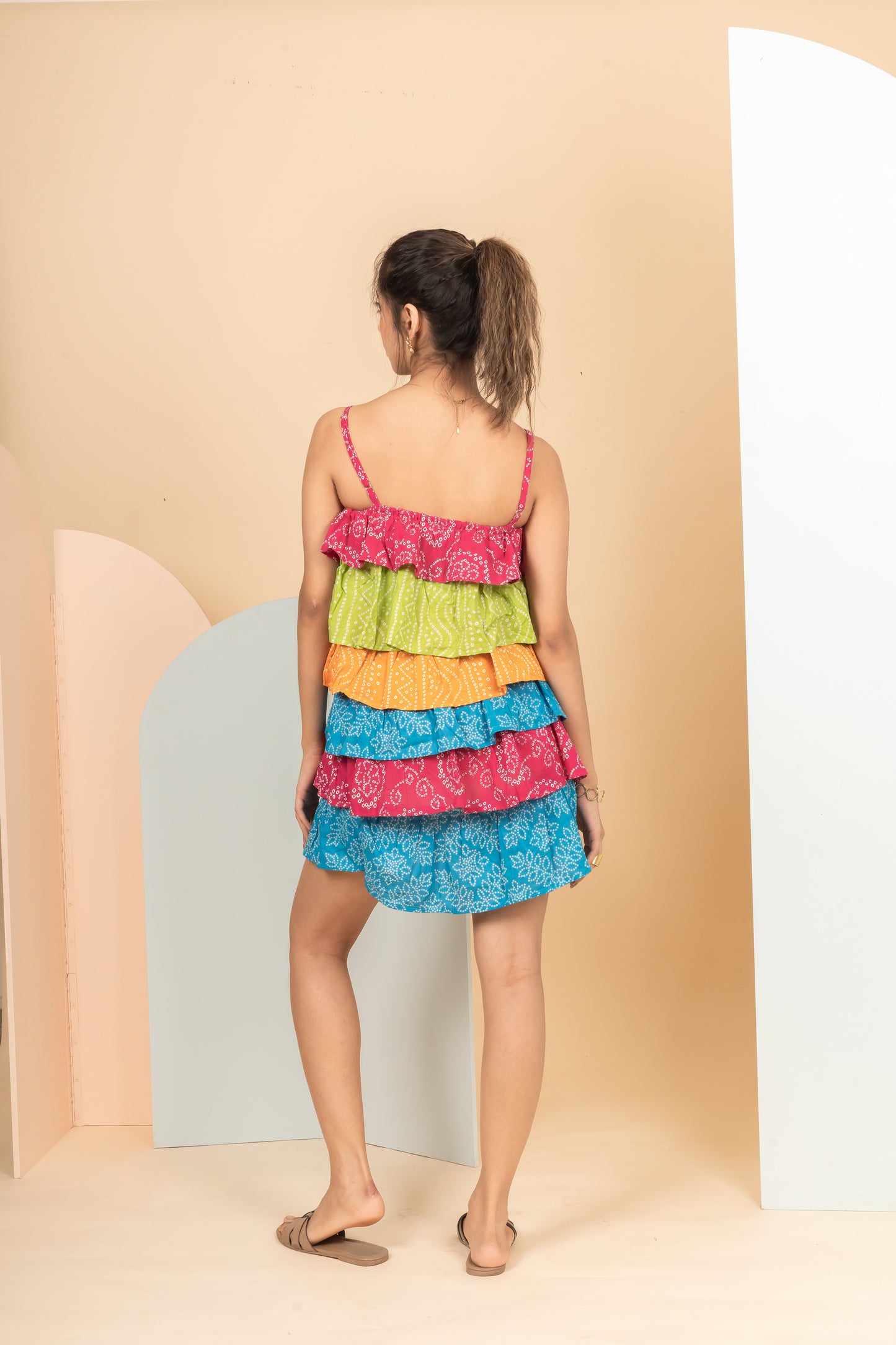 Rainbow Ruffle Dress